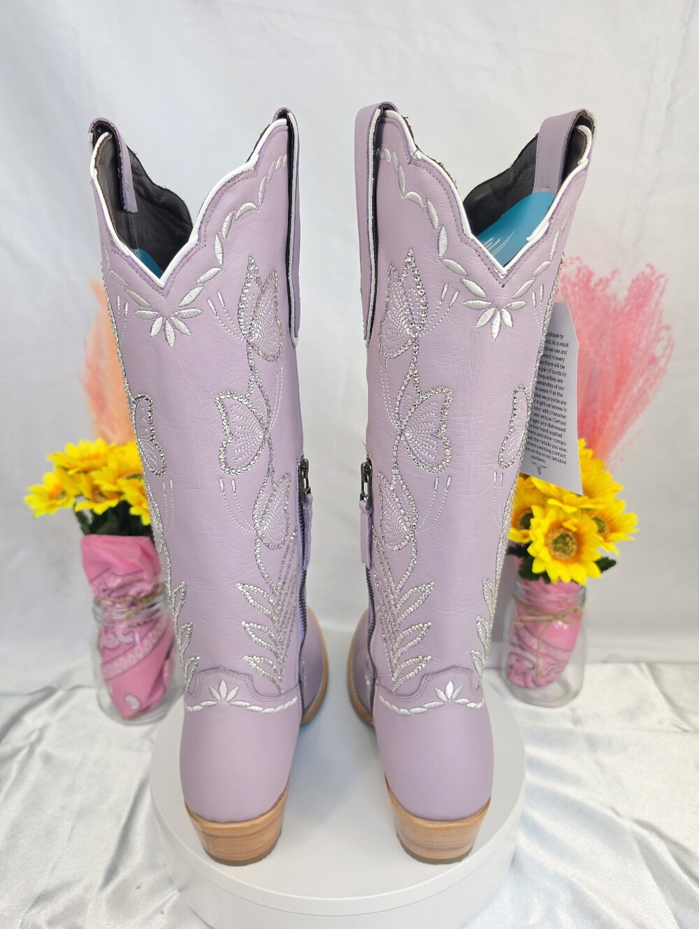 Lane Sweet Memories Cowgirl Boots with SWAROVSKI Crystals SIZE 7.5 - Picture 4 of 10